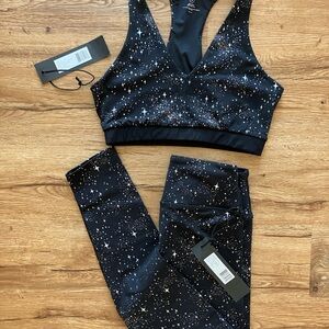 Noli Yoga Celestial Women's Elevate Sports Bra and Leggings Set S NWT